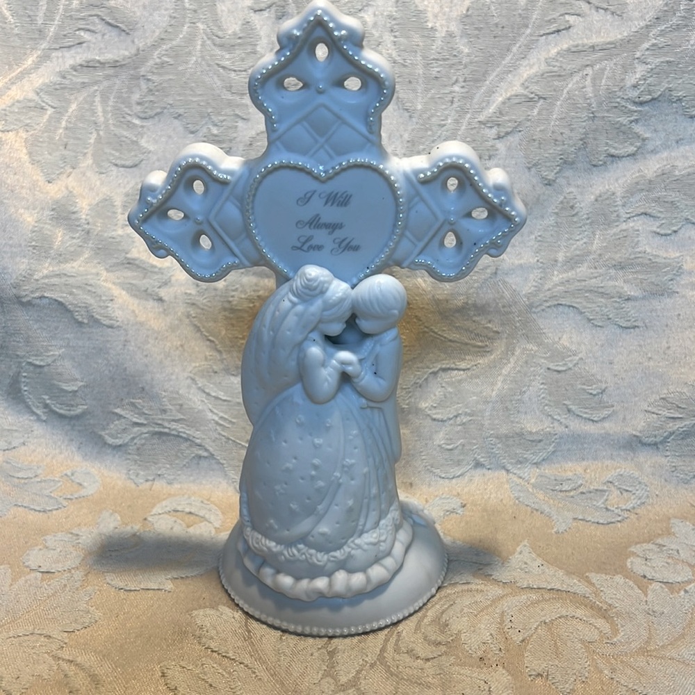 Precious Moment Bride and Groom Cross Figurine by Enesco